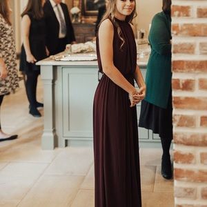 Long halter dress formal in great condition